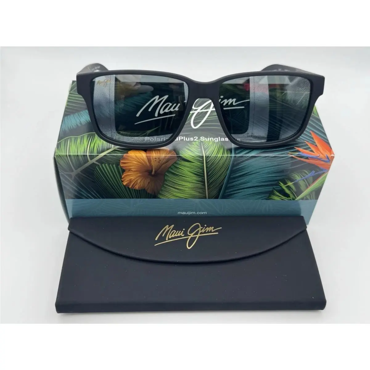 Kuniahi Af Matte Black Frame / Neutral Grey Polarized Lenses 688-02 by Maui Jim