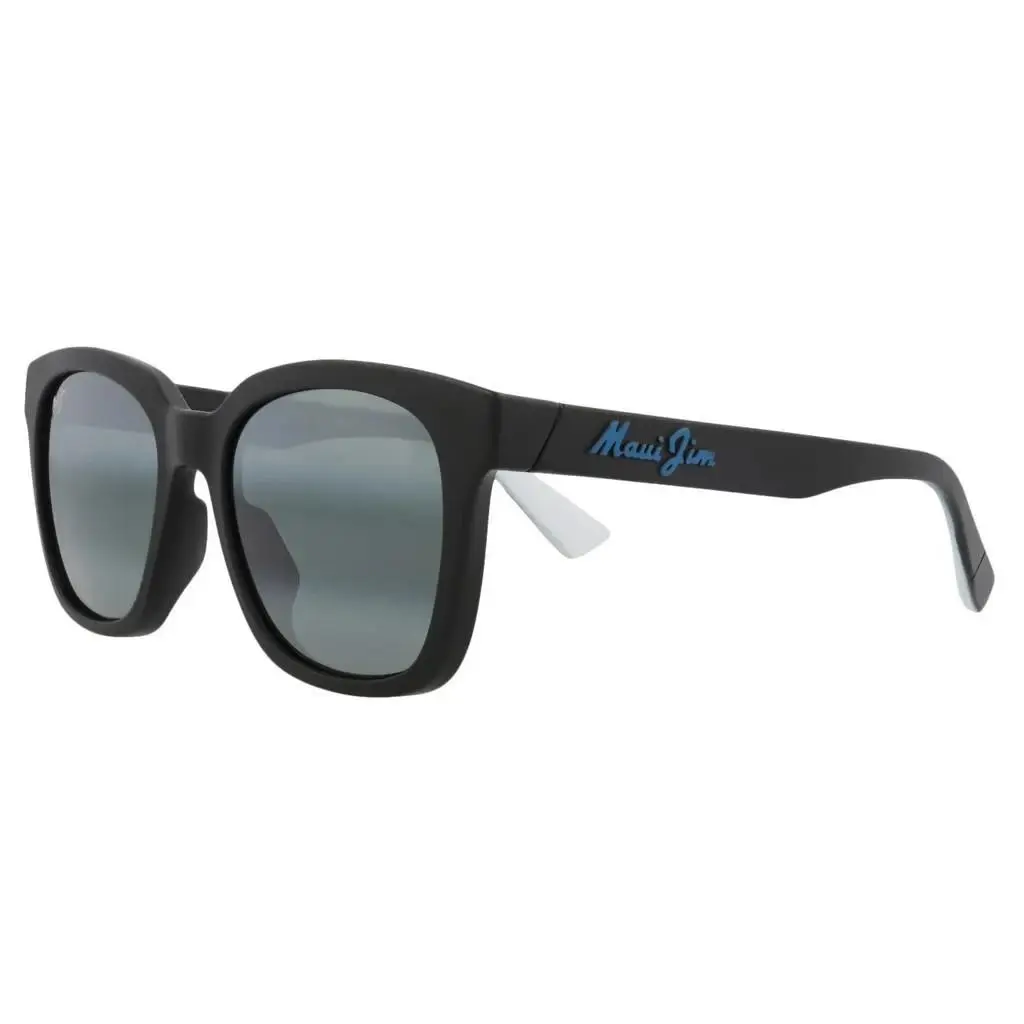 Honua Asian Fit Matte Black / Neutral Grey Polarized Lenses 653-02 by Maui Jim