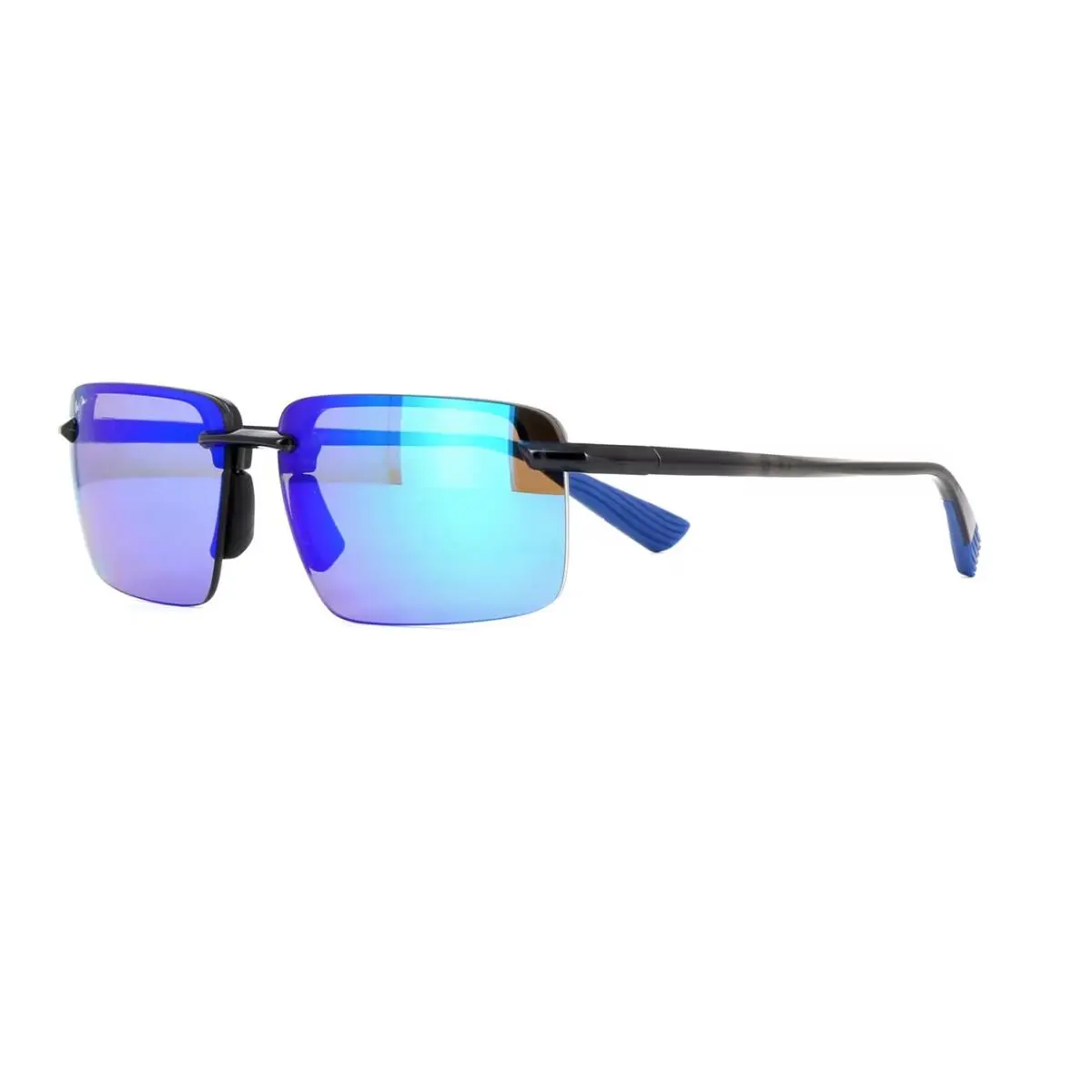 Laulima Shiny Trans Dark Grey / Blue Hawaii Polarized Lens B626-14 by Maui Jim