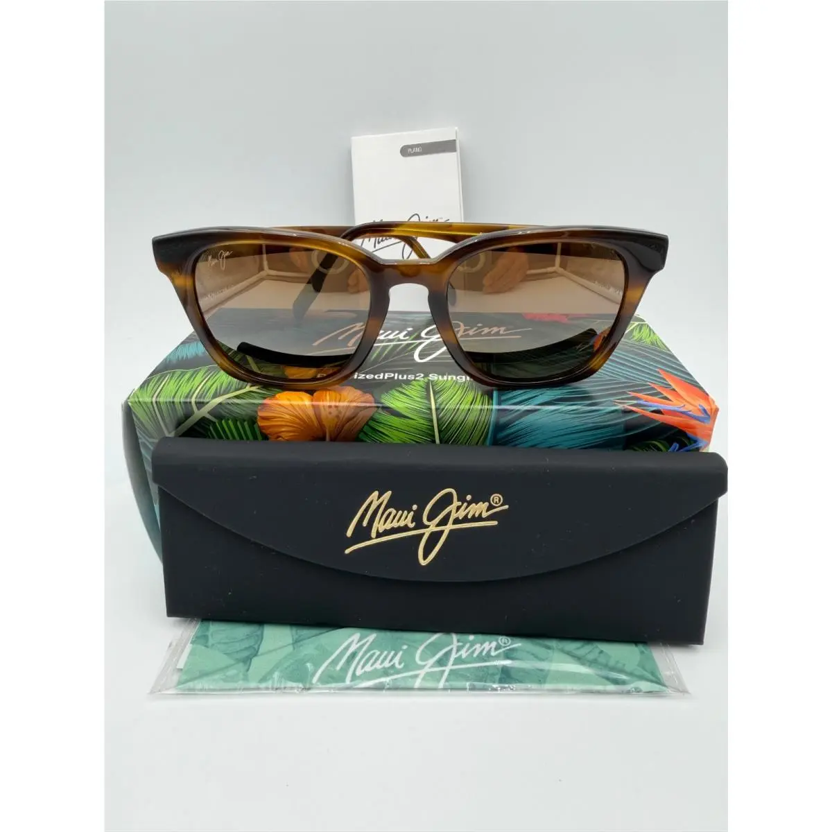 Polarized Sunglasses MJ533 10 Shave Ice Tortoise Hcl Brown by Maui Jim