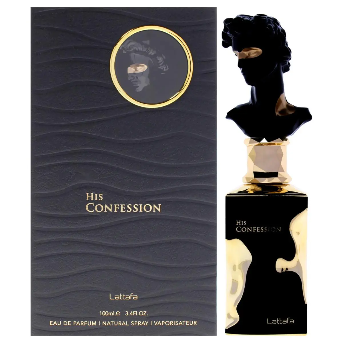 His Confession  For Men - 3.4 oz 100 ml Edp Spray by Lattafa