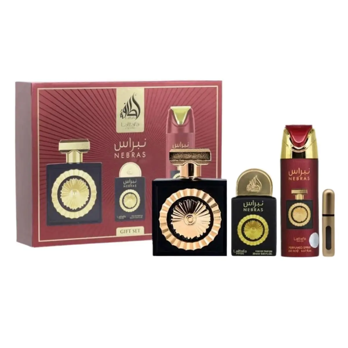 Gift Set Nebras 4 Pcs by Lattafa 3.4 fl oz Gift Sets For Unisex