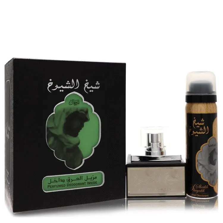 Lattfa Sheikh Al Shuyukh  Eau De Parfum Spray with 1.7 oz Deodorant S by Lattafa