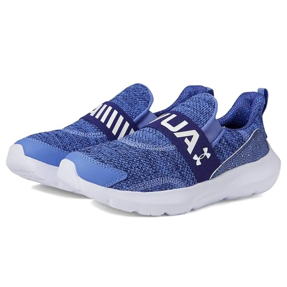 Under Armour Surge 3 Sneakers Kids US 6.5 Baja Blue Slip On Running Shoes GAL969
