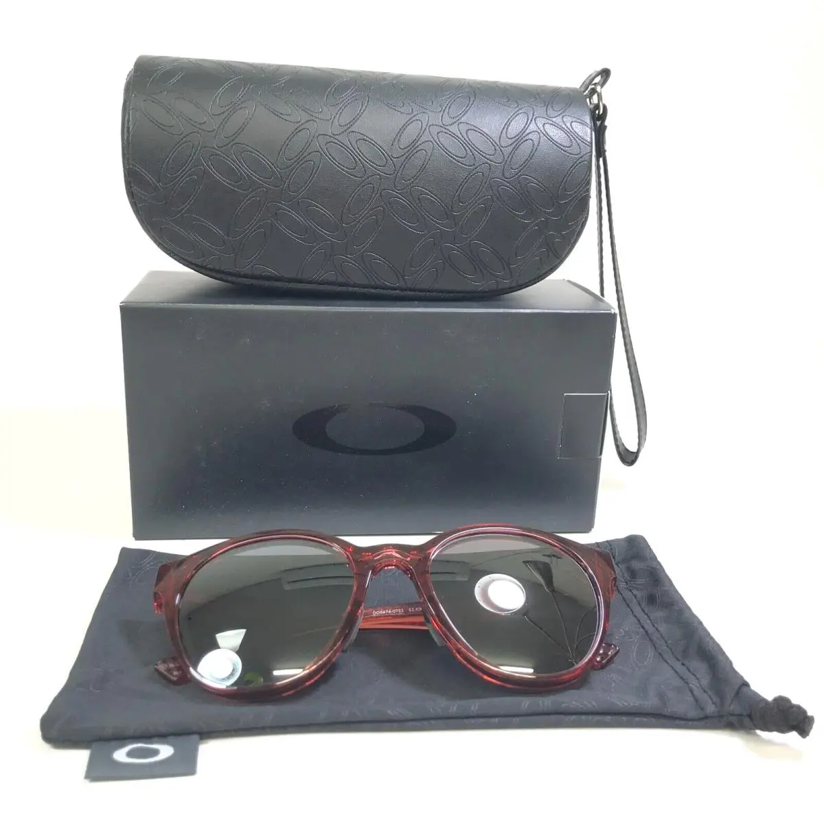 Sunglasses Spindrift OO9474-0752 Clear Berry Red Gray Polarized Lenses by Oakley