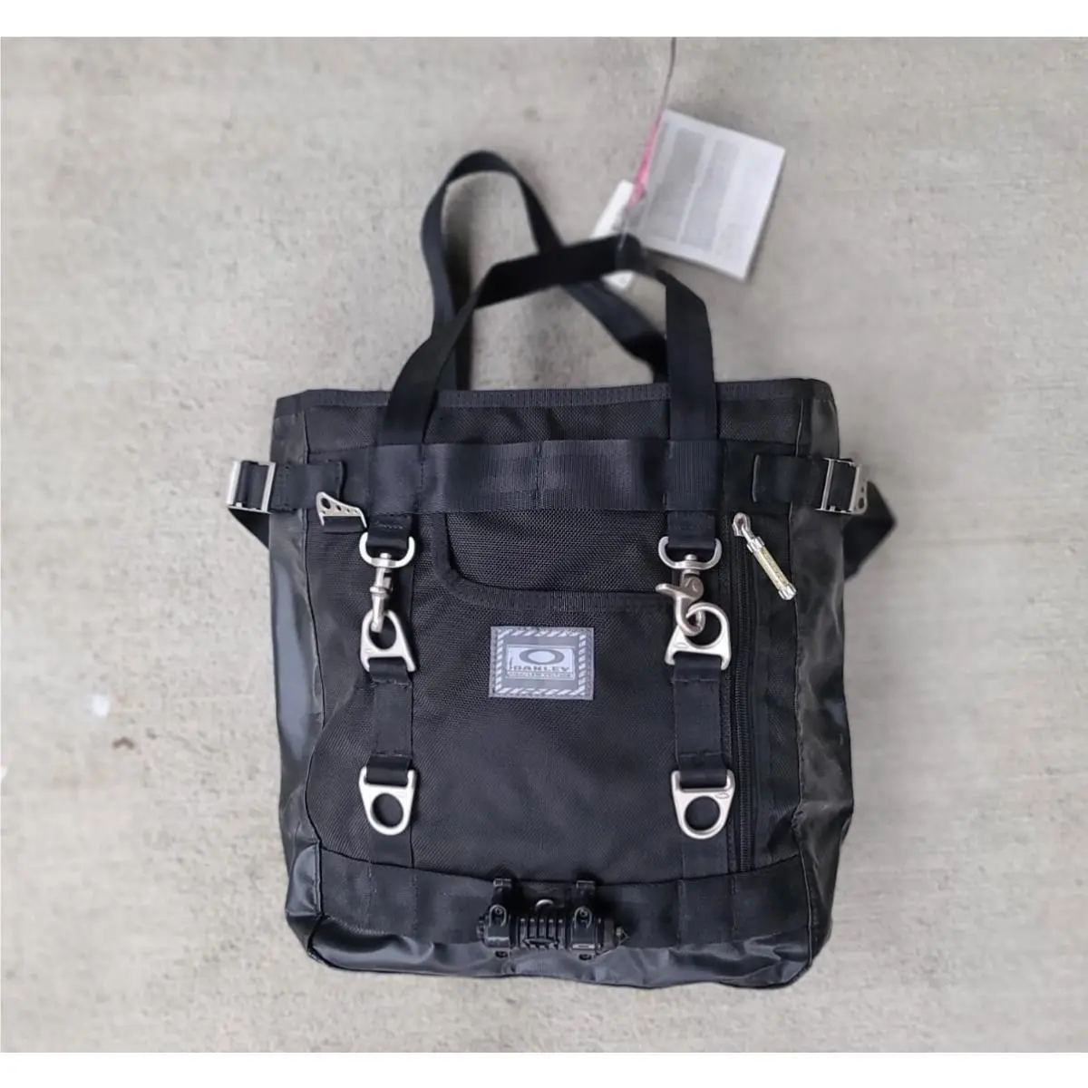 Vintage Black  High Low Voltage Messenger Y2K Light Up AA Commuter Bag by Oakley