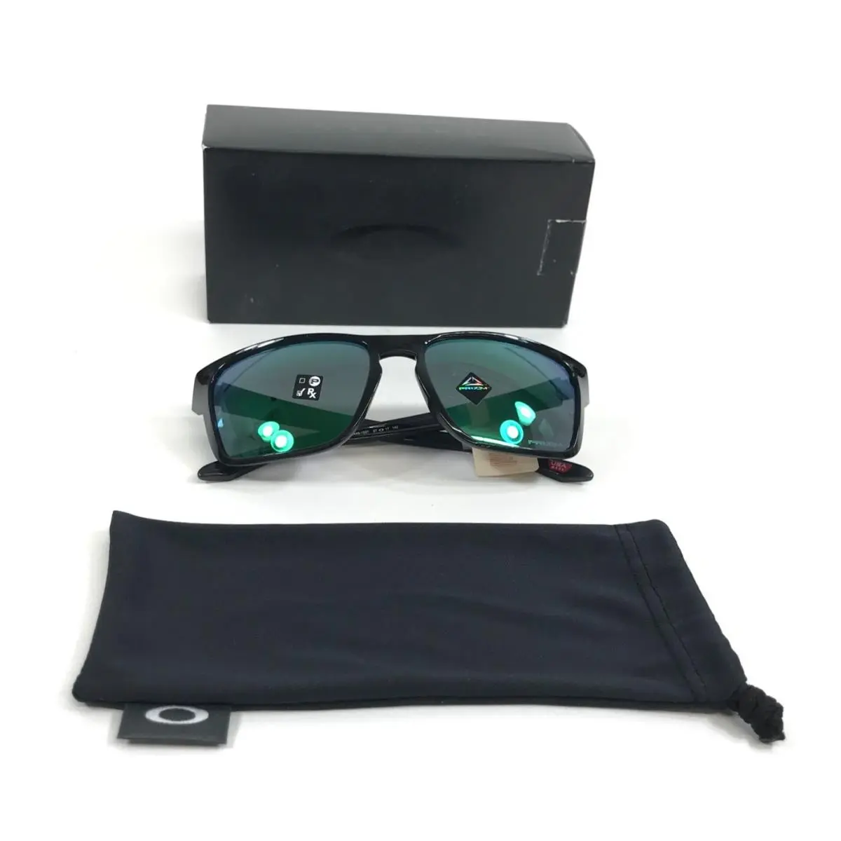 Sunglasses Sylas OO9448-1857 Black Ink Square Frames w/ Prizm Jade Lenses by Oakley