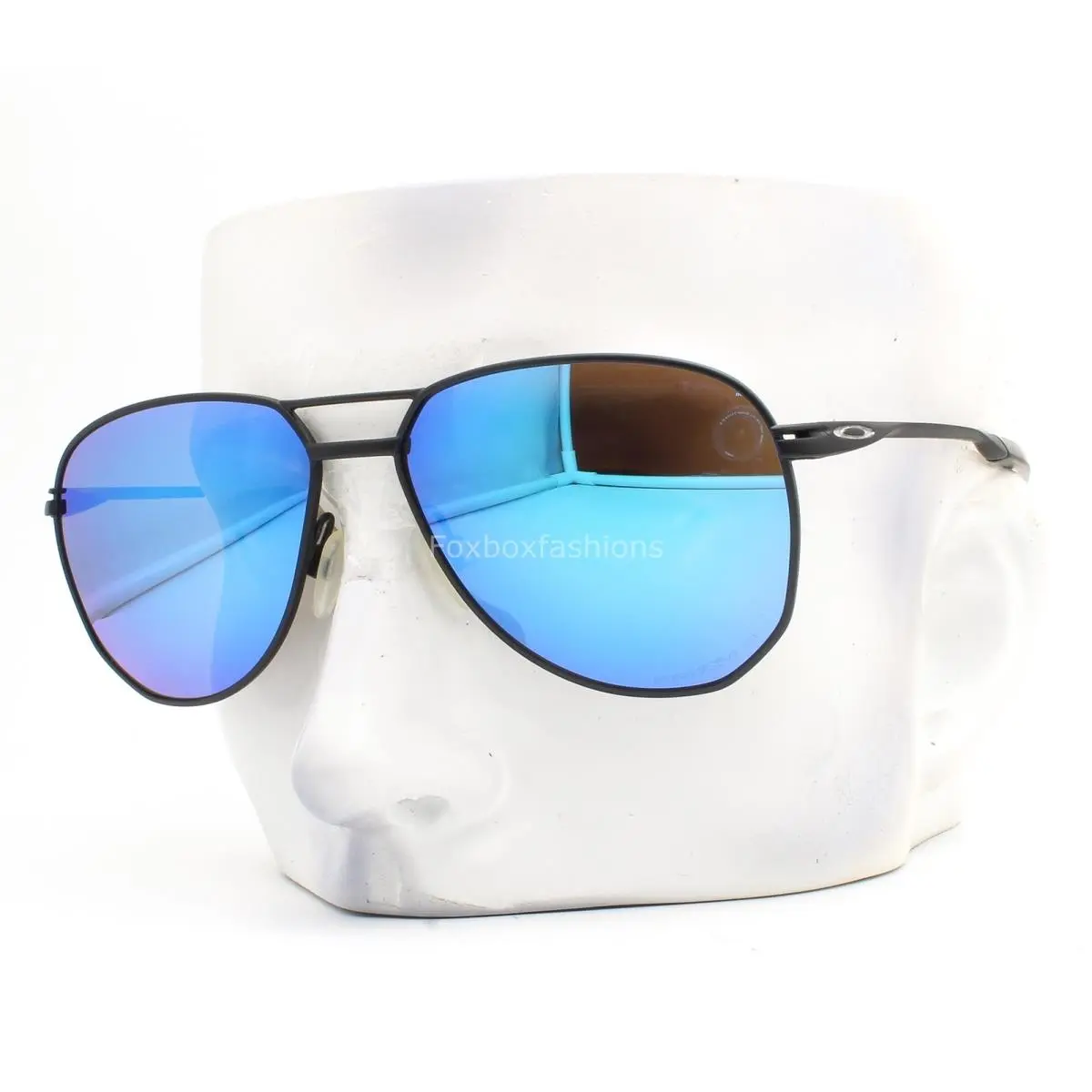 Contrail TI Sunglasses OO6050-0457 Satin Steel Sapphire Polarized W/case by Oakley