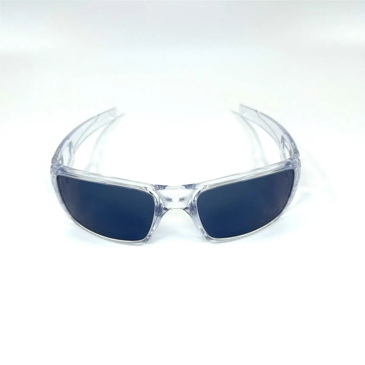 Crankshaft Sunglasses Polished Clear Frame Ice Iridium Lens Box Pouch by Oakley