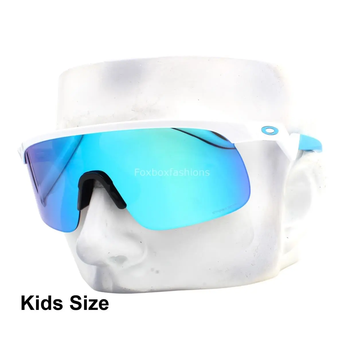 Youth Fit Sunglasses OJ9010-0723 Resistor White Blue Mirror Kids Size by Oakley