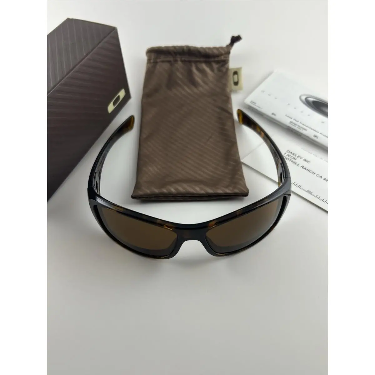 Hijinx Brown Tortoise Frame Dark Bronze Lens+box 03-591 Rare by Oakley