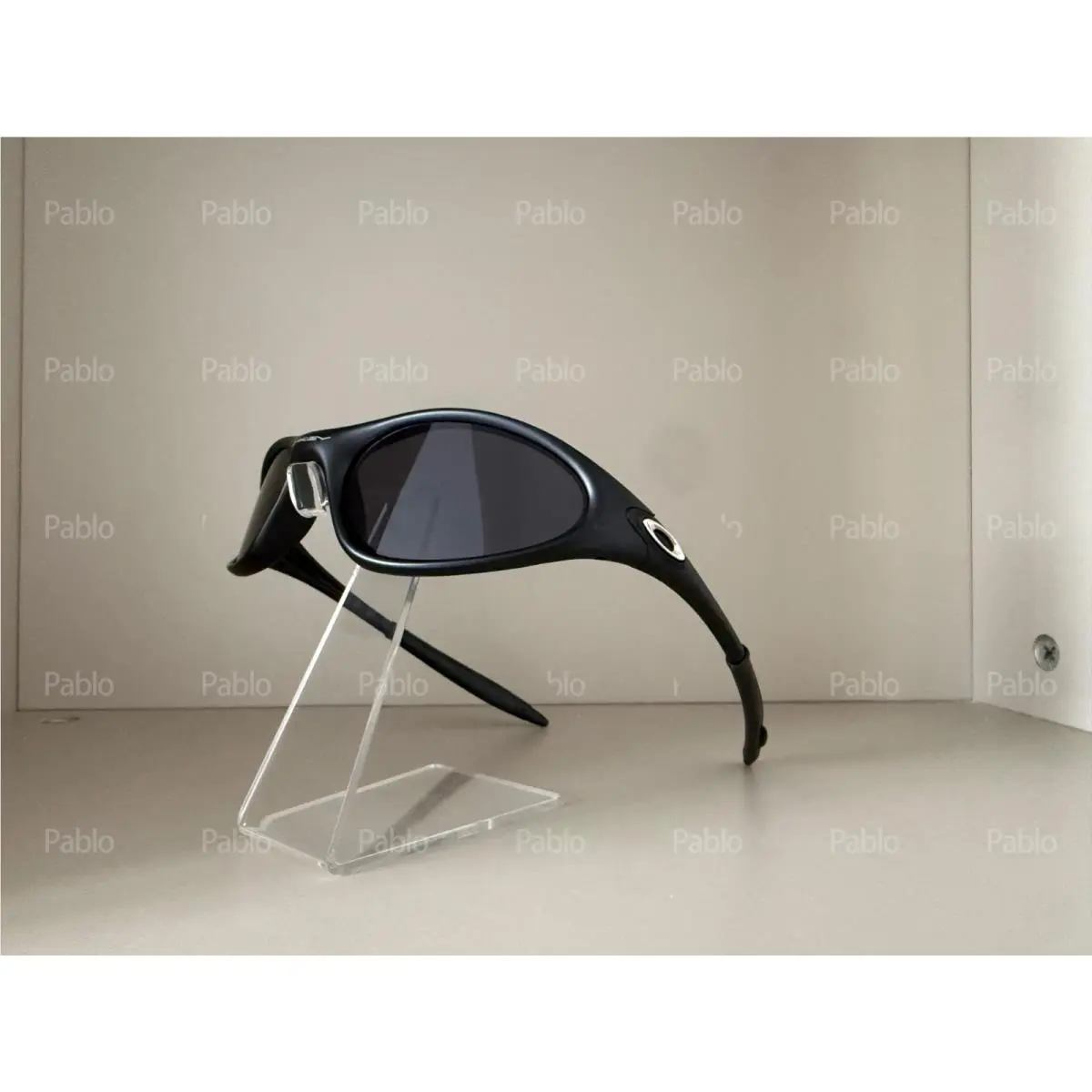 Vintage  Minute 1.0 Black Frame Black Lens Polarized Sunglasses by Oakley