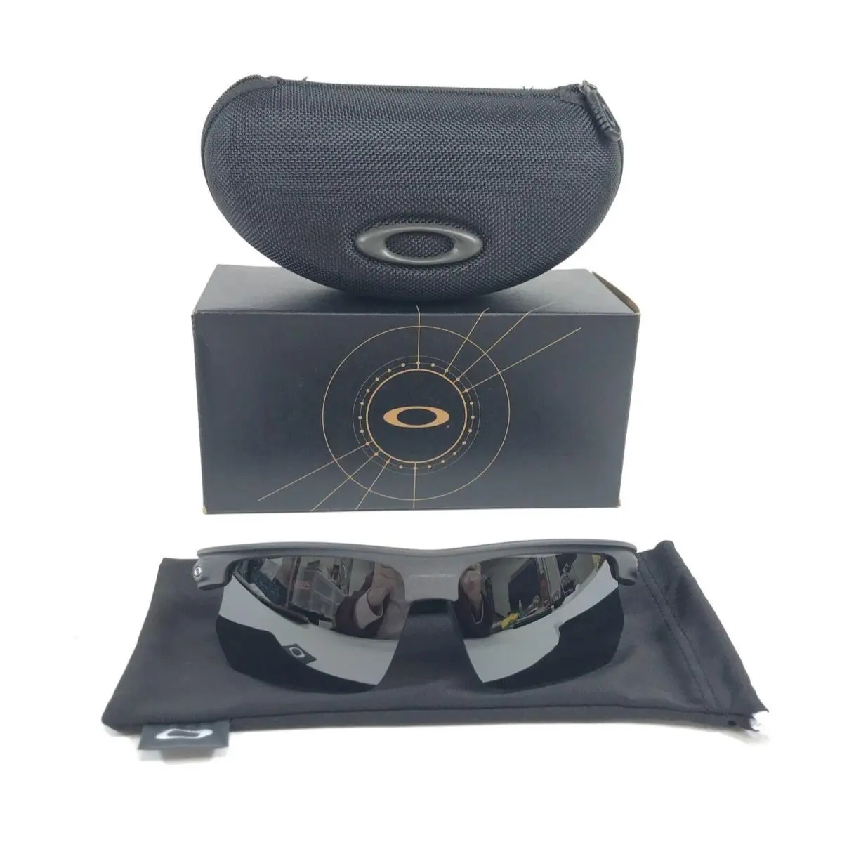 Sunglasses Bisphaera OO9400-0268 Steel Wrap Frames w/ Prizm Black Lenses by Oakley