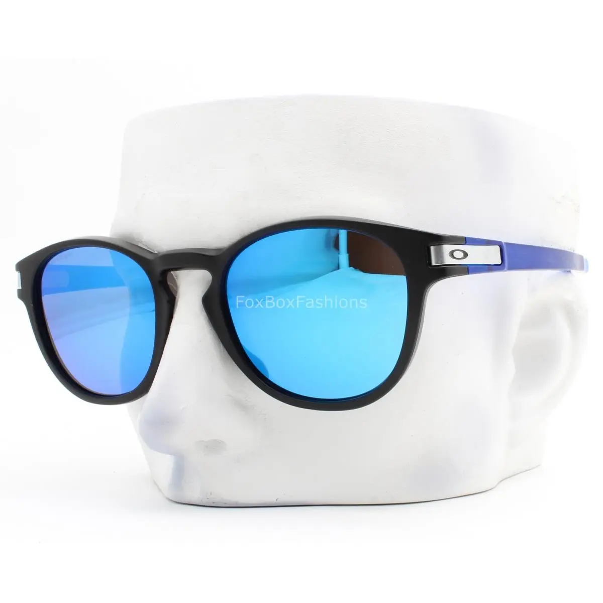 Latch A Sunglasses Matte Black Prizm Sapphire OO9349-5553 Low Bridge by Oakley