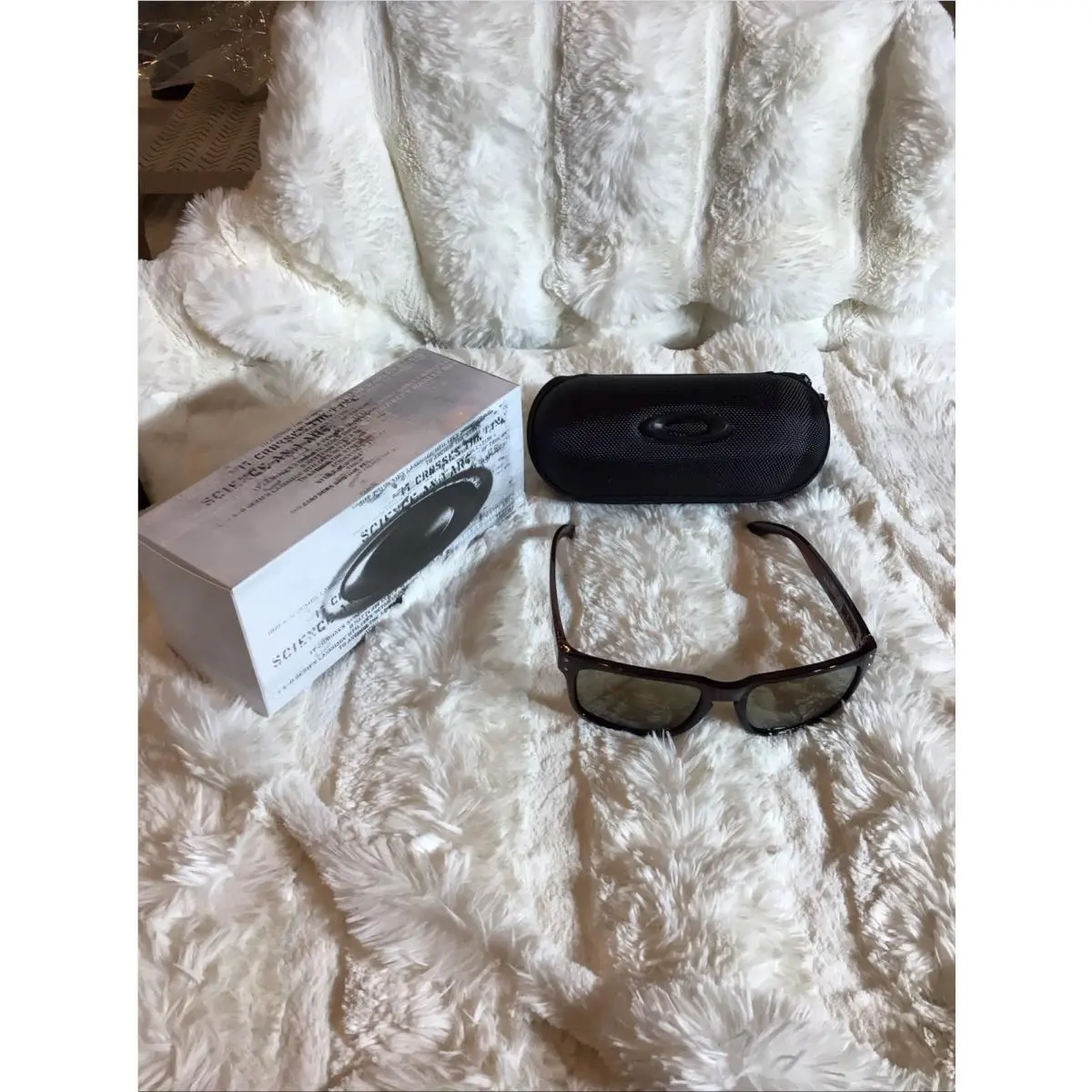Oakley Holbrook OO9102 57-20 Brown Sunglasses w/ Case