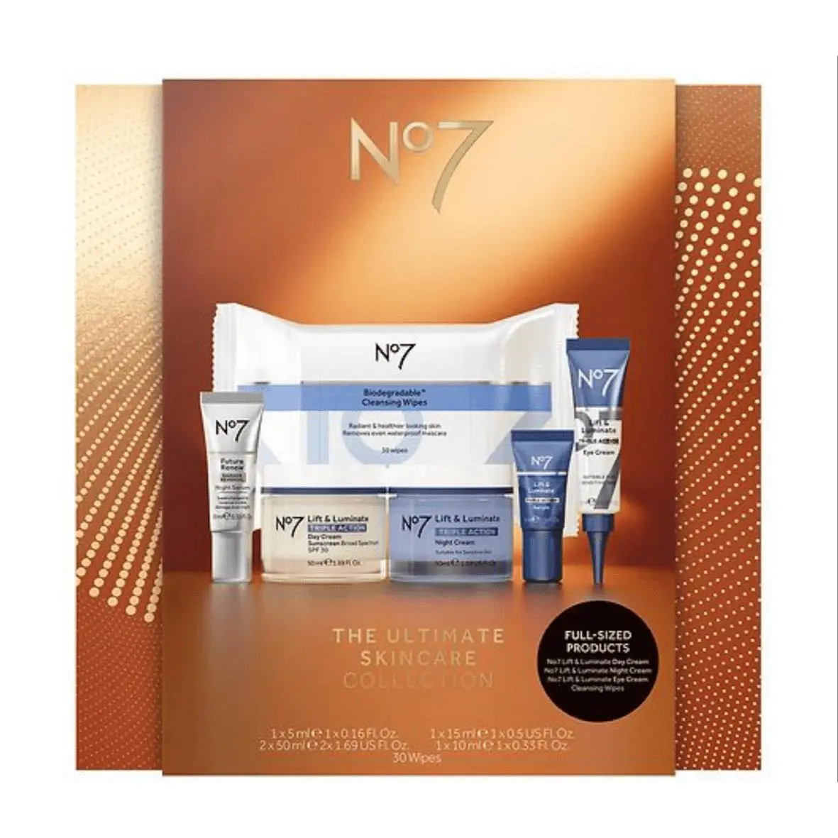 No. 7 Ultimate Skincare Collection 6 Piece Skin Care Boxed Gift Set by No7