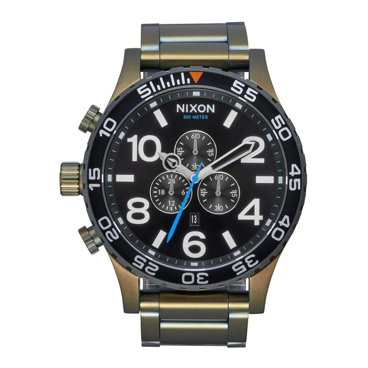 51-30 Chrono A083-300m Water Resistant One Size Black Sunray / Surplus by Nixon