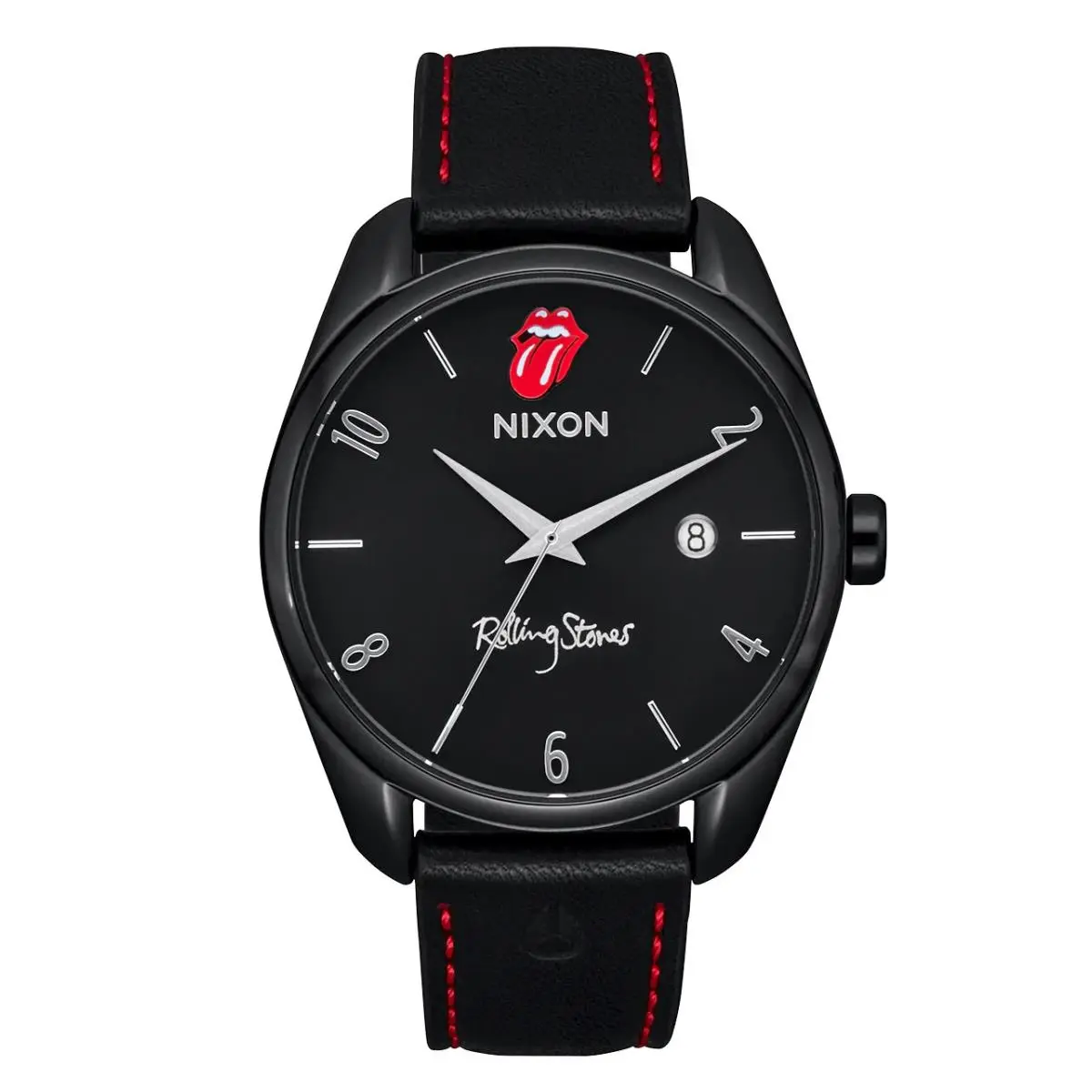 Women S Limited Edition Rolling Stones Thalia Leather  Brand Watch by Nixon