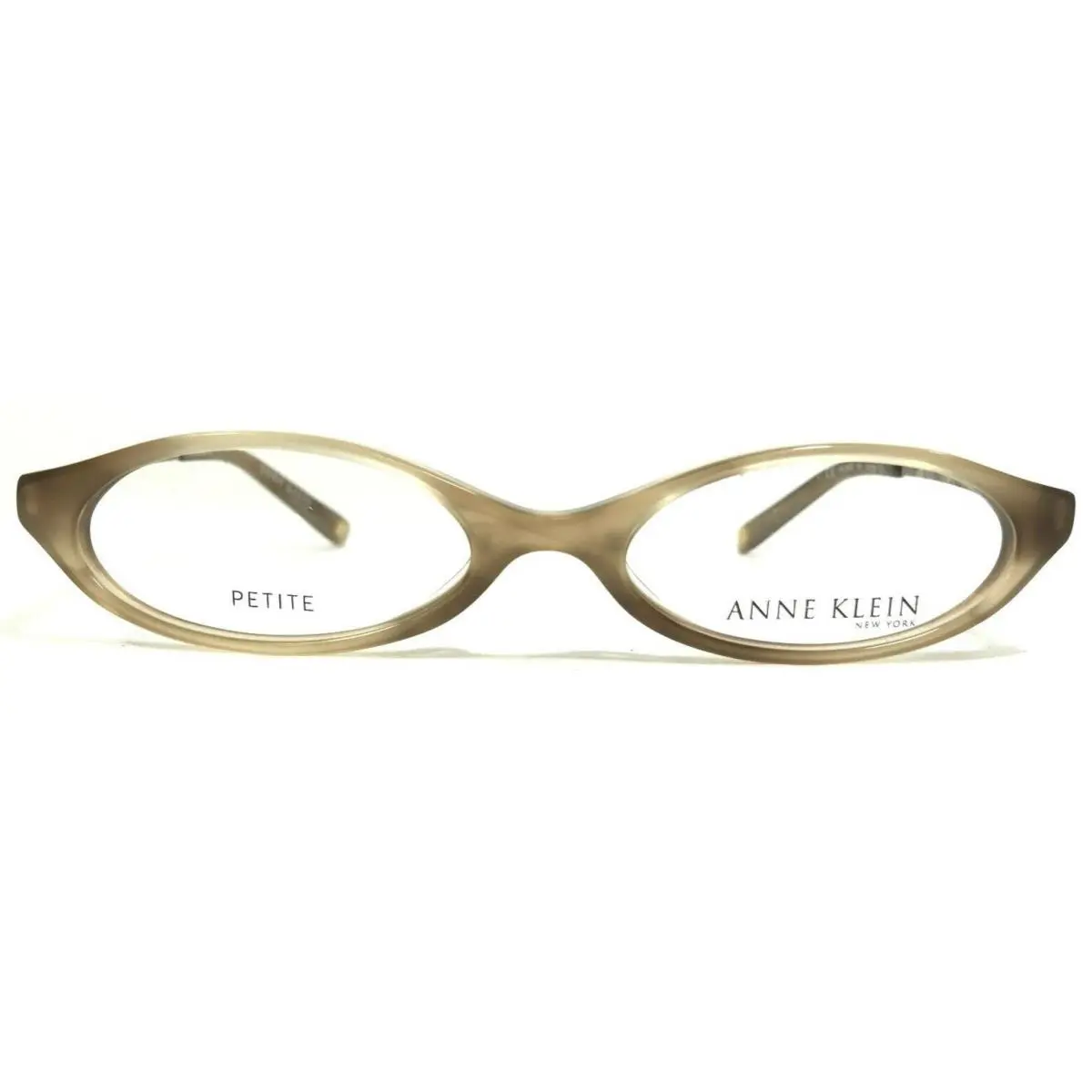 Anne Klein Petite Eyeglasses Frames AK 8062 169 Gold Round Brown Horn 49-16-135