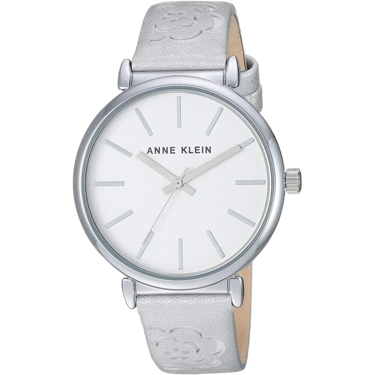 Women’s AK/3379SVSI Silver-tone Strap Watch by Anne Klein