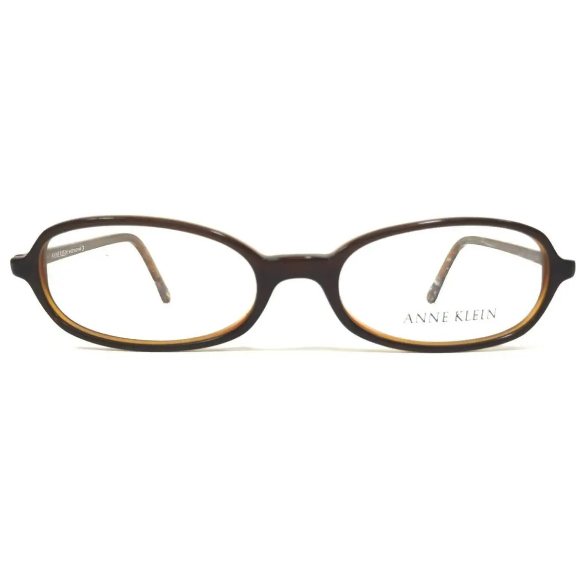 Eyeglasses Frames 8017 K5136 Clear Brown Oval Cat Eye 52-18-135 by Anne Klein