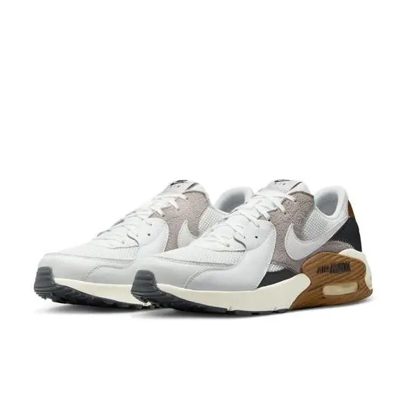 Nike Air Max Excee FZ5486 102 Summit White/brown/grey Shoes Sneakers Men`s