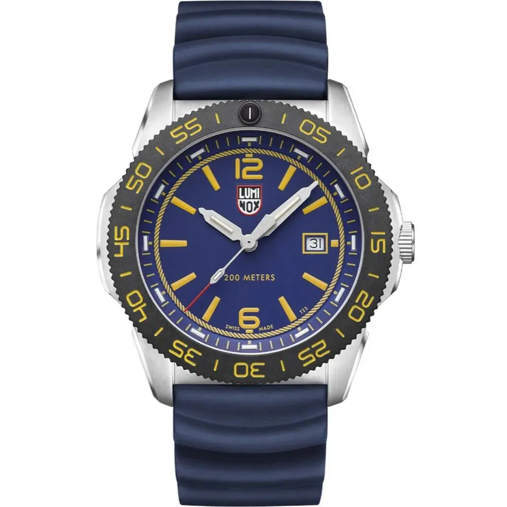 Luminox Pacific Diver Force Blue 44mm Rubber with Extender Watch XS.3125.FB - Dial: Blue, Band: Blue, Bezel: Black