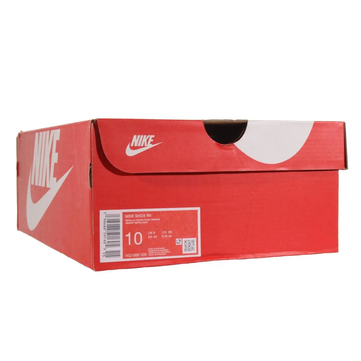 Nike shoes - Nike Shox R4 - Shox - HQ1988 009 - Metallic Silver, Team Crimson 6