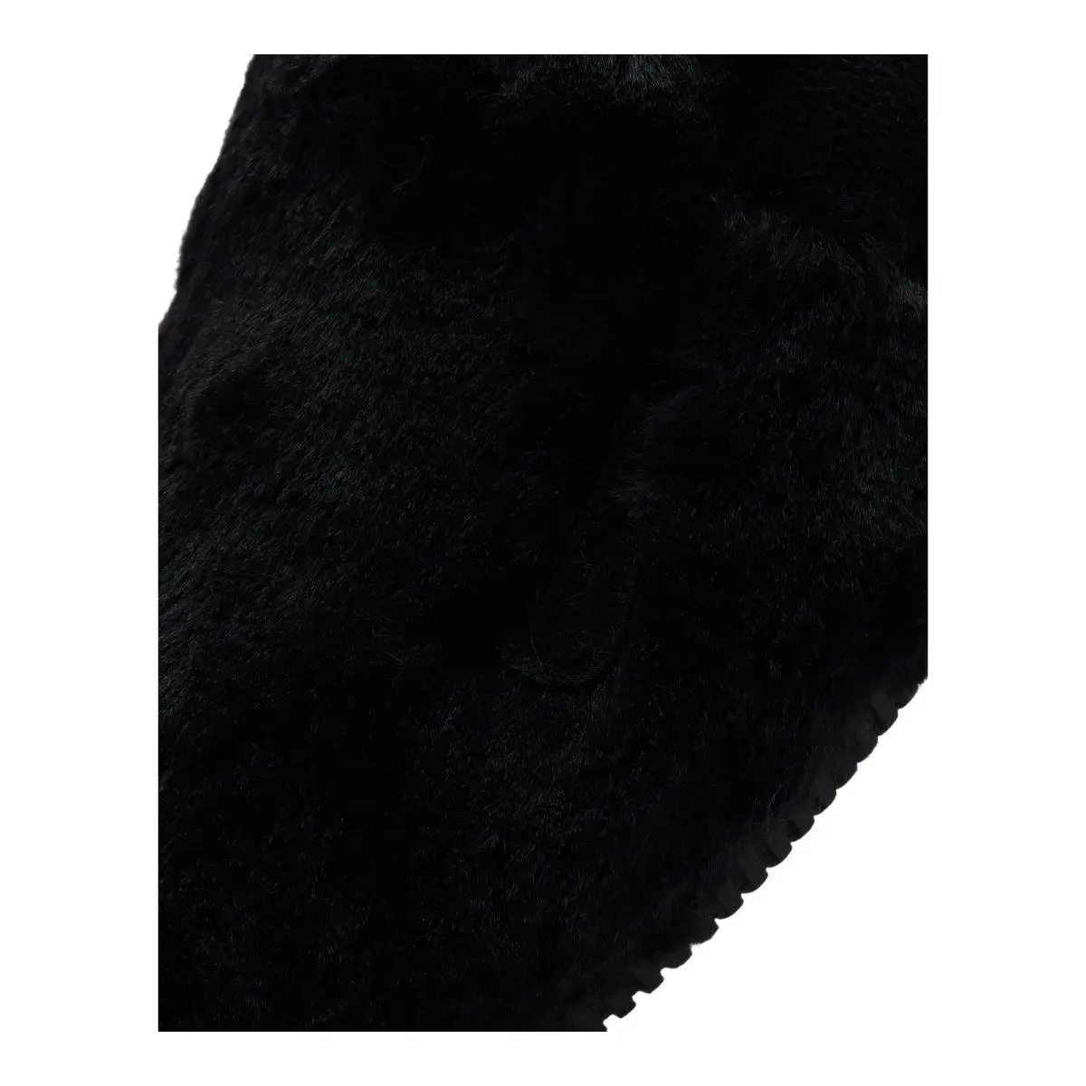 Nike shoes - NIKE Calm Furry SE Mule - Black/Black-Solar Red 3