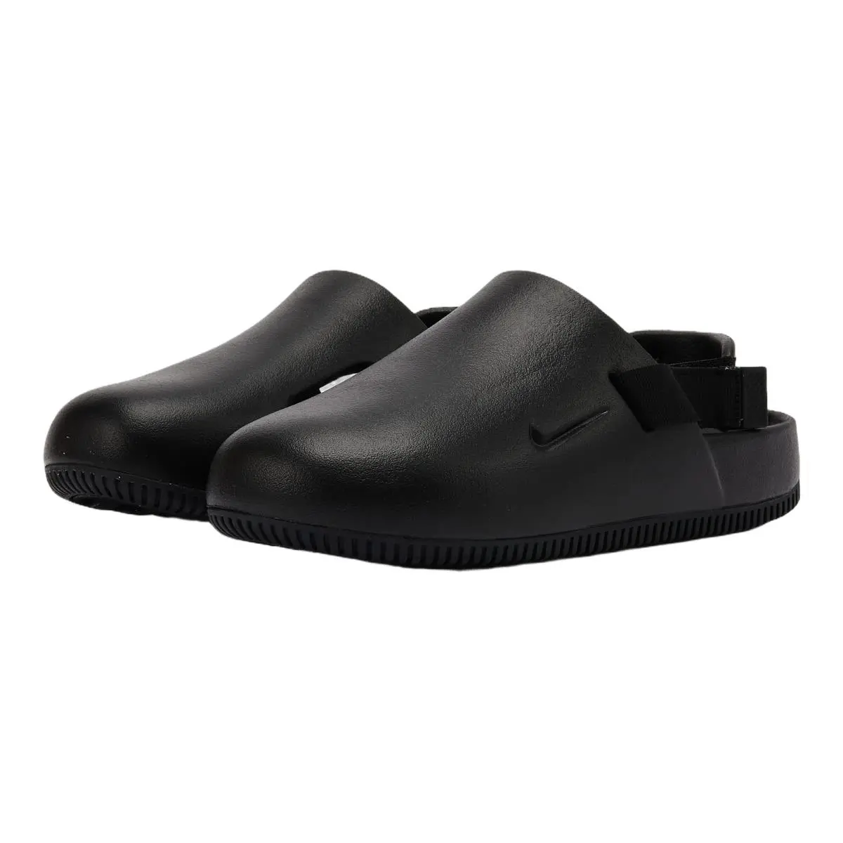 Nike shoes - NIKE Calm Furry SE Mule - Black/Black-Solar Red 20