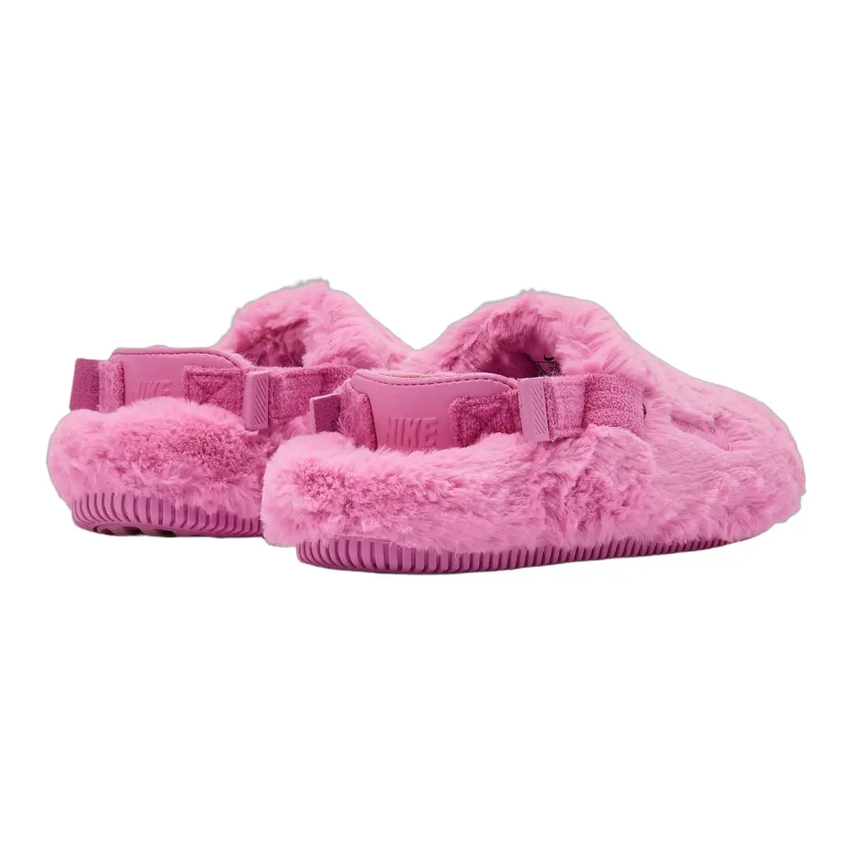 Nike shoes - NIKE Calm Furry SE Mule - Black/Black-Solar Red 16