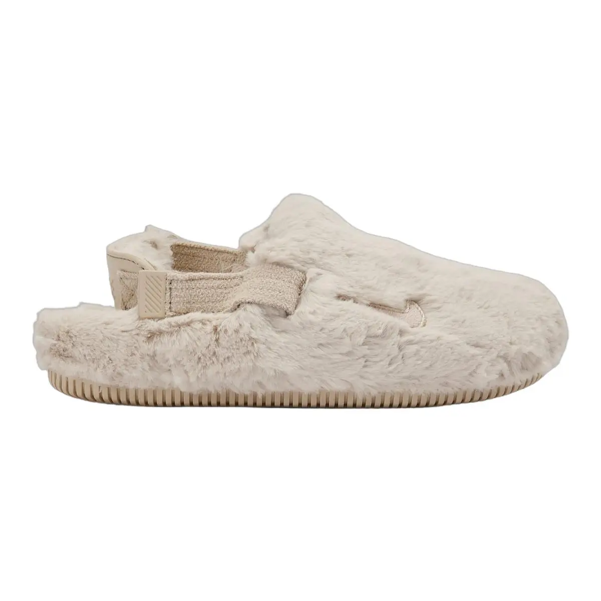 Nike shoes - NIKE Calm Furry SE Mule - Black/Black-Solar Red 9