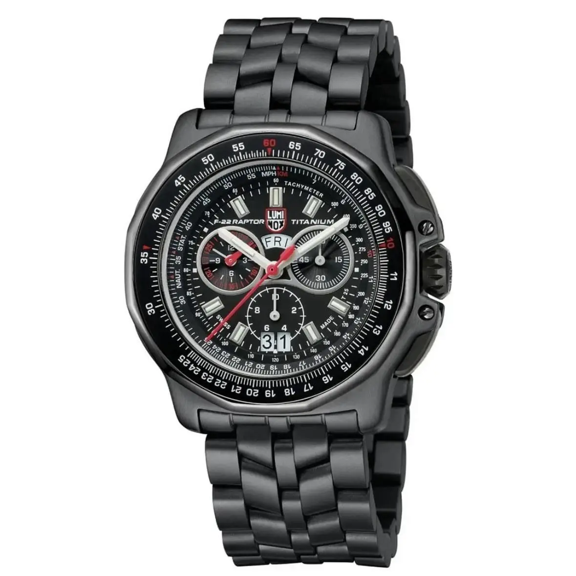 Swiss Made  F22 Raptor 44mm All Titanium 9270 Series Pilot Watch XA.9272 by Luminox