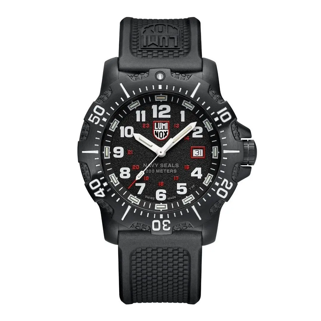 Men`s Navy Seal Military Dive Black Steel Quartz Watch - XS.4231.SET by Luminox