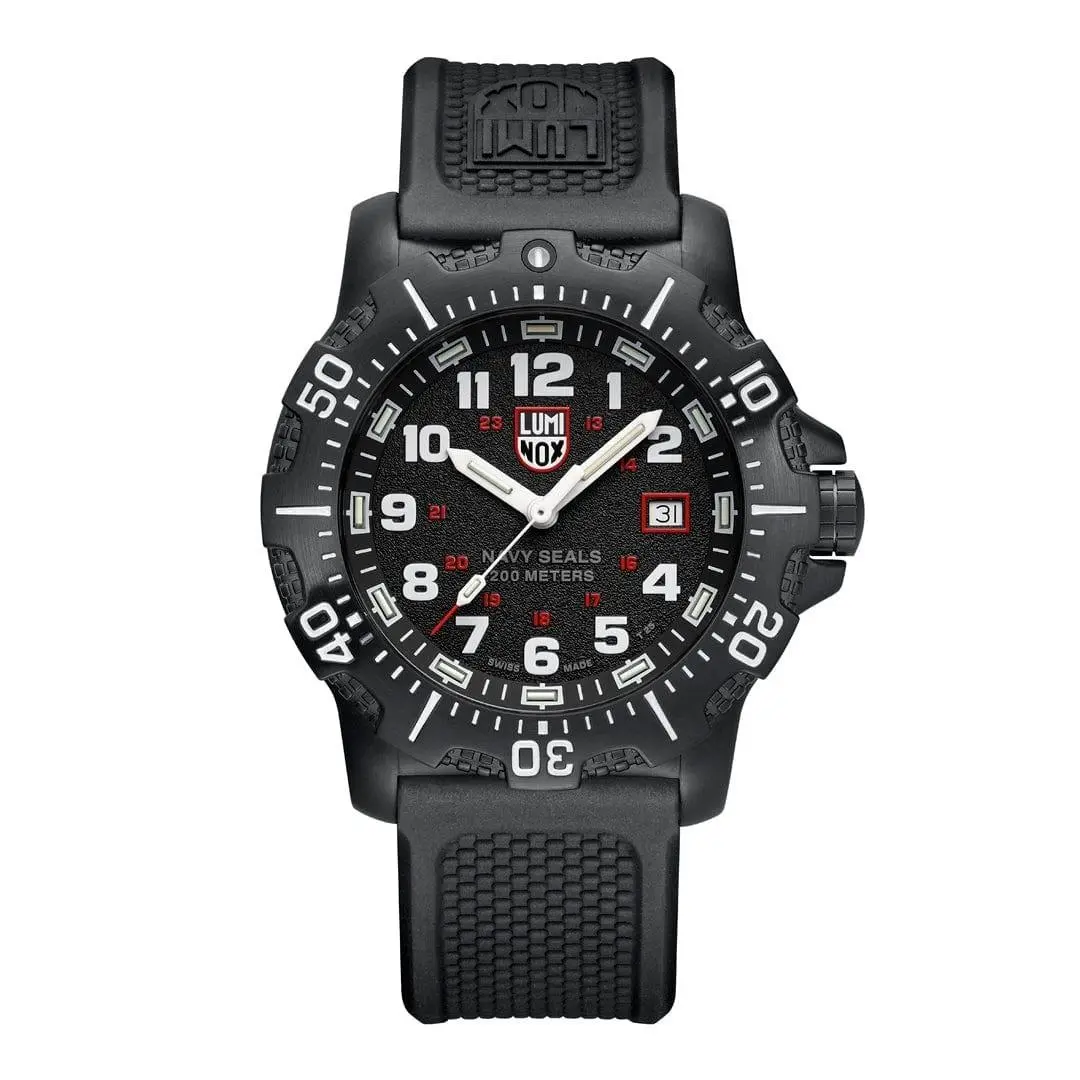 Men`s Navy Seal Military Dive Black Steel Quartz Watch - XS.4231.SET by Luminox