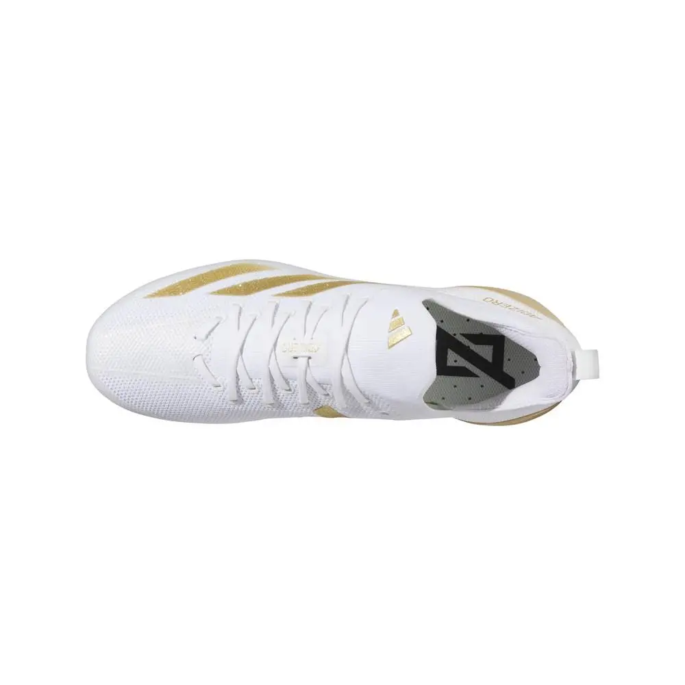 Adidas shoes - adidas Adizero Electric+ American Football Cleats - IE3287 - Gold, White 2