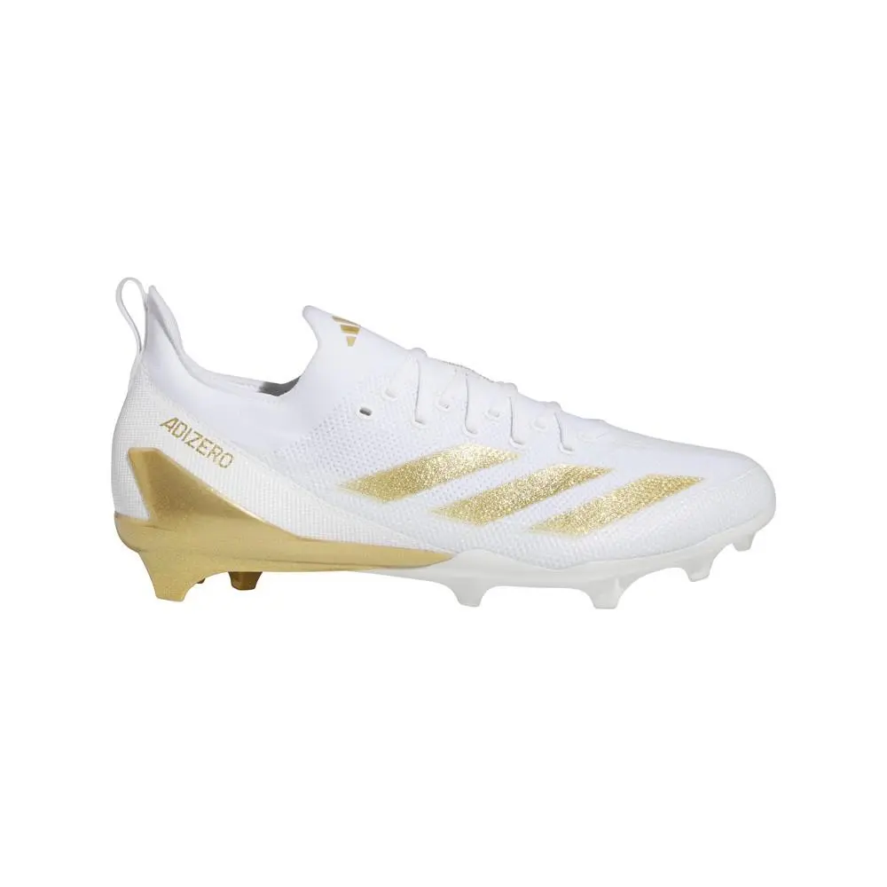Adidas shoes - adidas Adizero Electric+ American Football Cleats - IE3287 - Gold, White 5