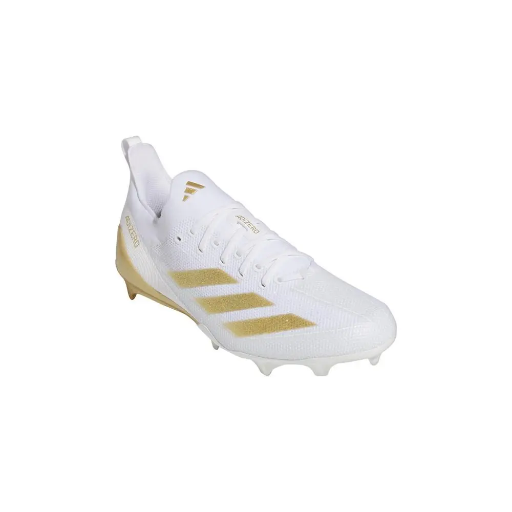 Adidas shoes - adidas Adizero Electric+ American Football Cleats - IE3287 - Gold, White 6