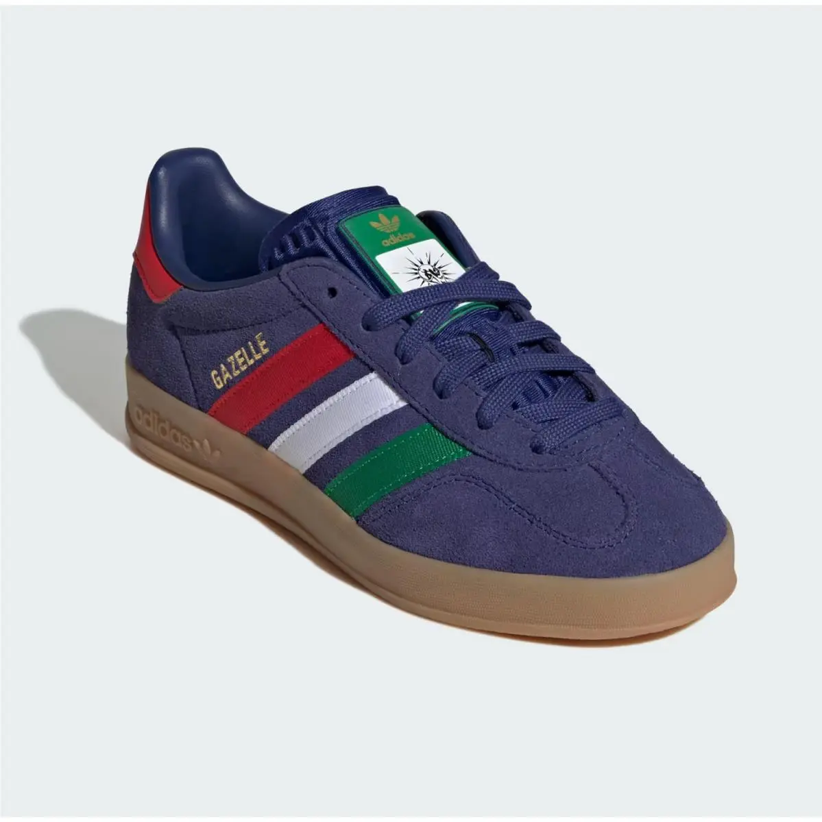 Adidas shoes - Gazelle Indoor J - Gazelle Indoor - IH6464 - Blue, Green, Red, White, Gum 12