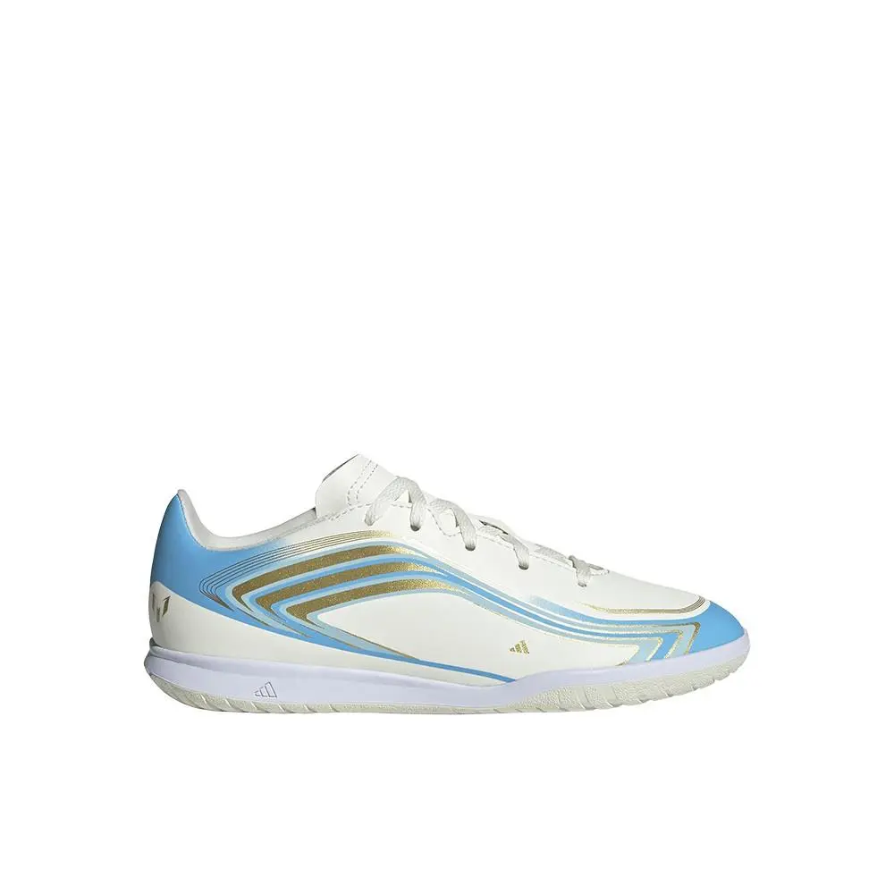 Adidas F50 Messi Club Indoor Football Unisex Beige Sneakers Athletic Shoes SB11