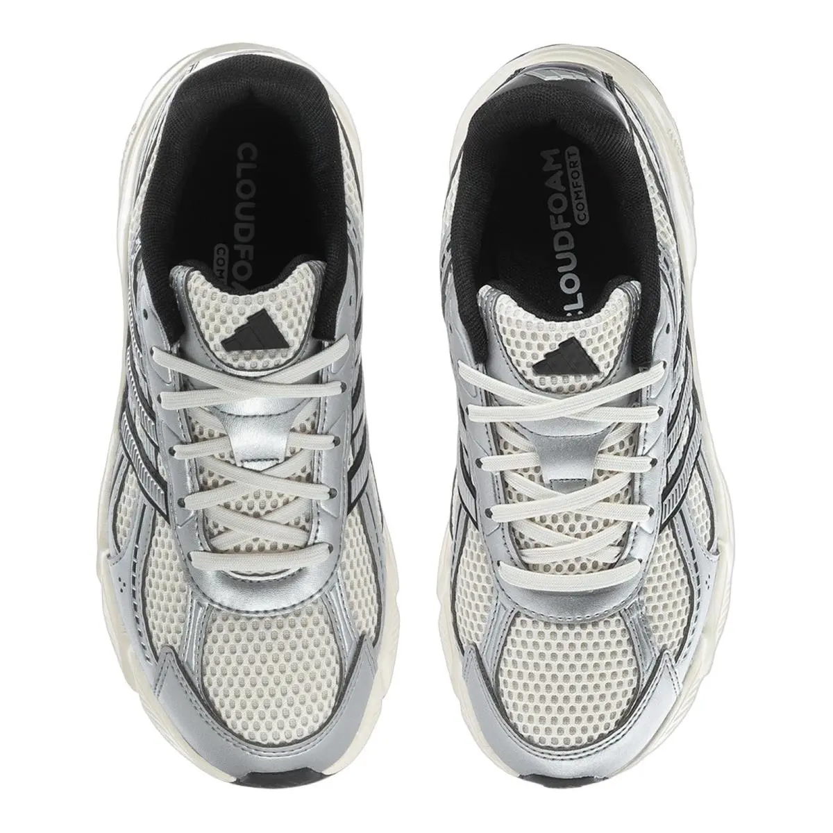 Adidas shoes - Technochaos - Technochaos - HQ7289 JR7228 - Chalk White/Silver Metallic/Black 9