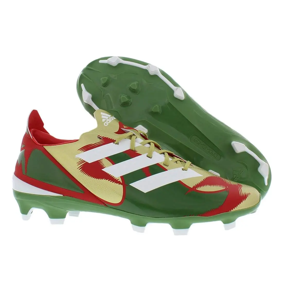 Adidas shoes - Gold/White/Green, Main: Green 4