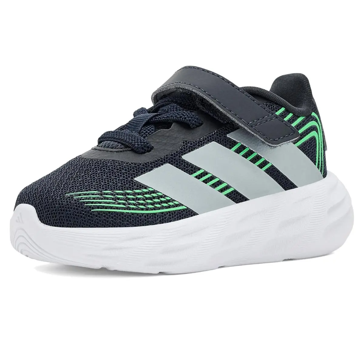 Children Unisex Shoes  Kids Galaxy 8 Shoes Infant/toddler Night Grey/Tech Grey Metallic/Screaming Green by Adidas