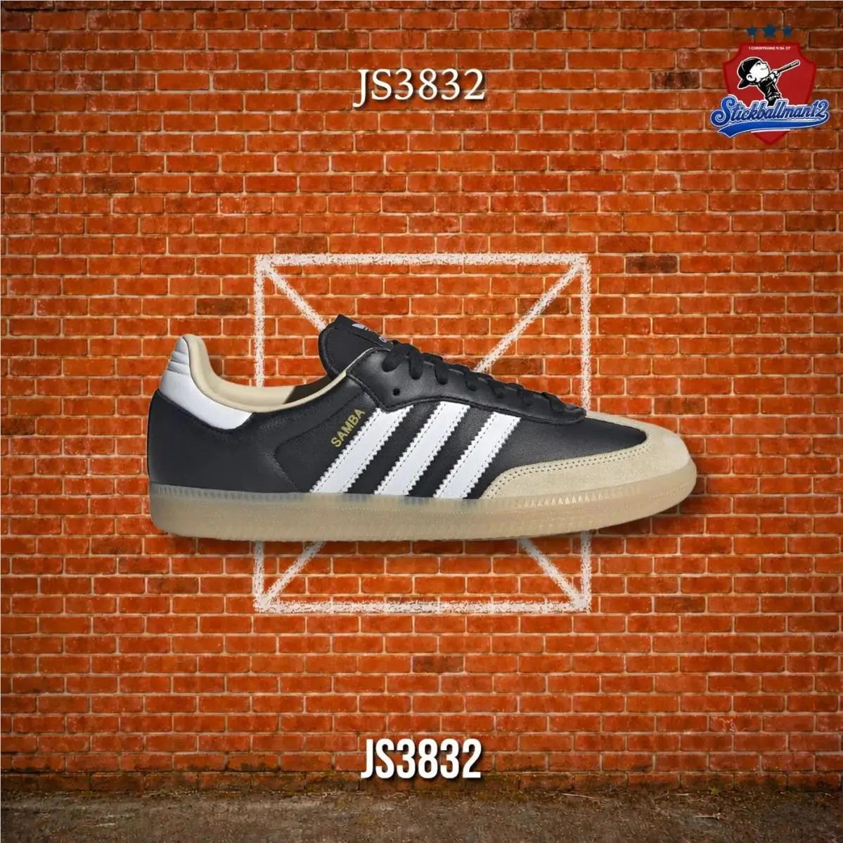 Adidas Samba OG Core Black Cloud White Gum JS3832
