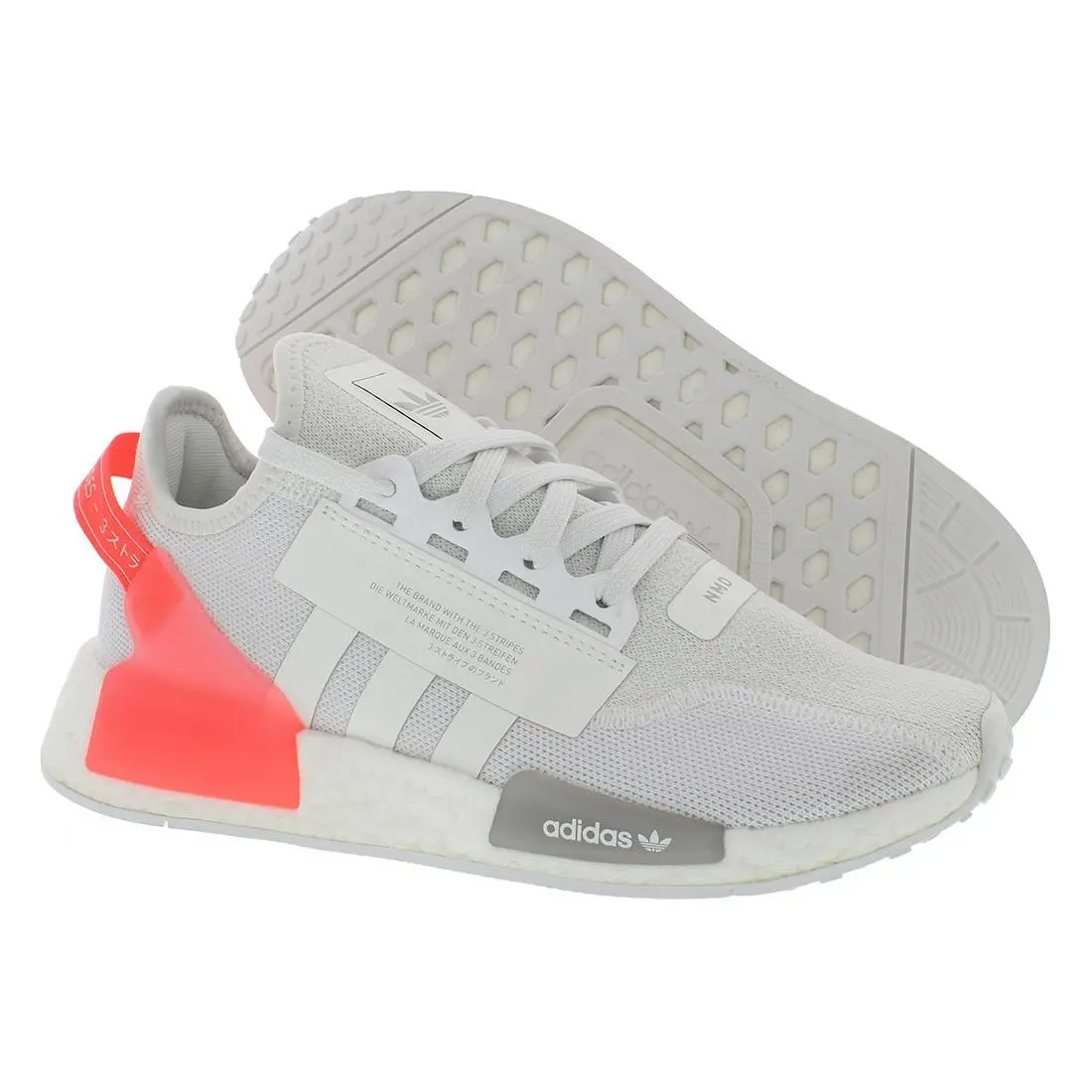 Adidas shoes - GW3554 - GW3554 - White/Coral/Grey, Main: White 4