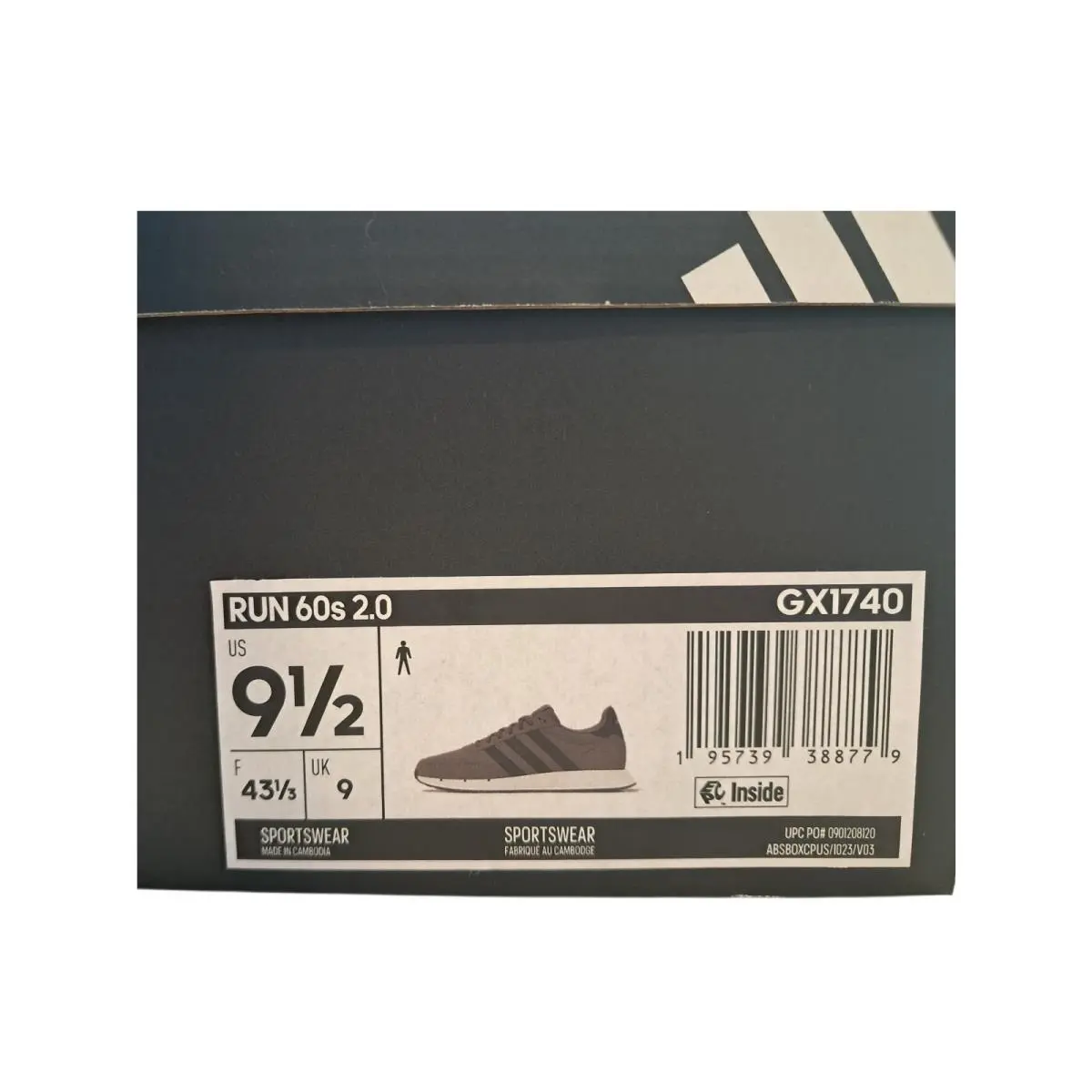 Adidas shoes - adidas Run 60s 2.0 - Run - GX1740 - Grey Four / Carbon / Cloud White 1