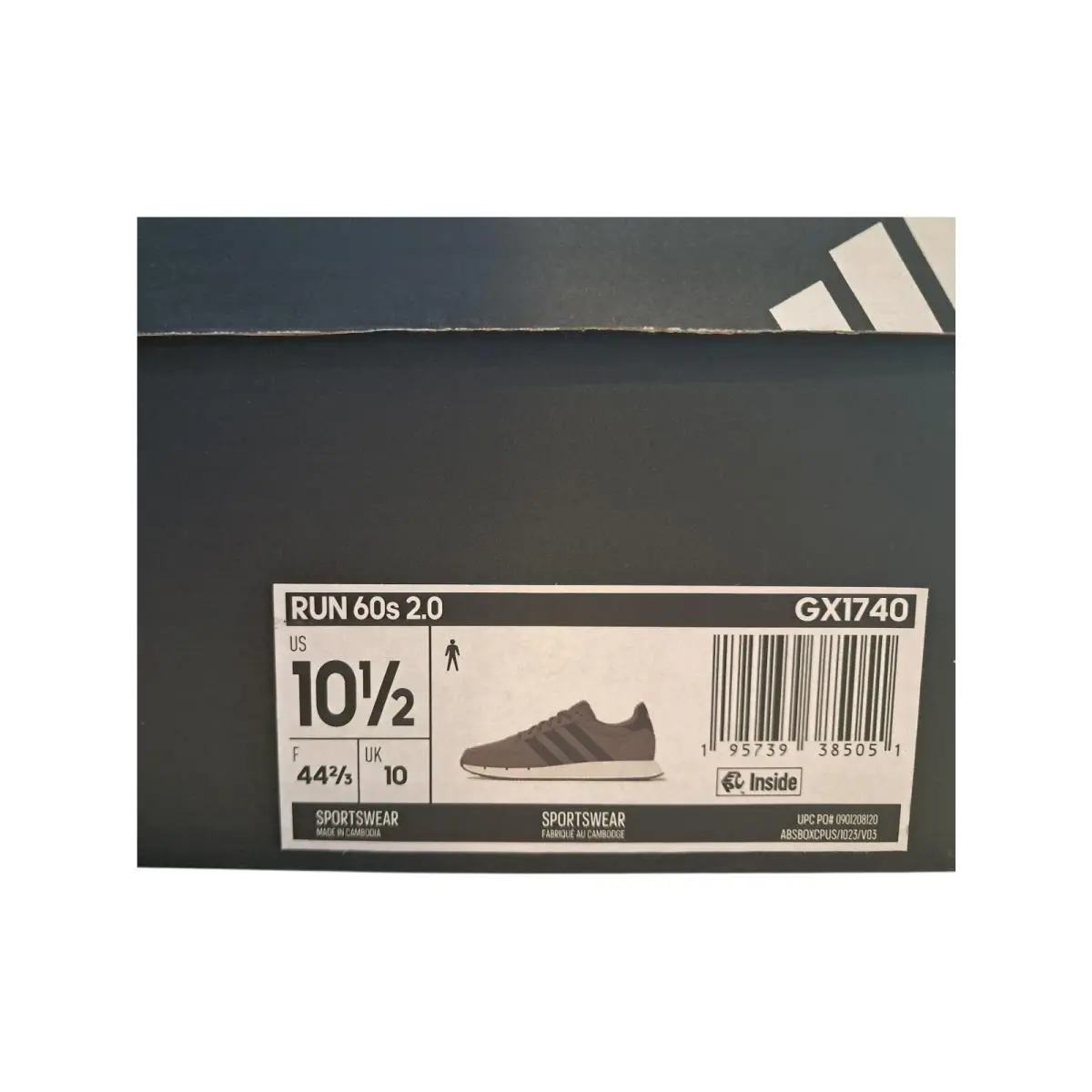 Adidas shoes - adidas Run 60s 2.0 - Run - GX1740 - Grey Four / Carbon / Cloud White 15