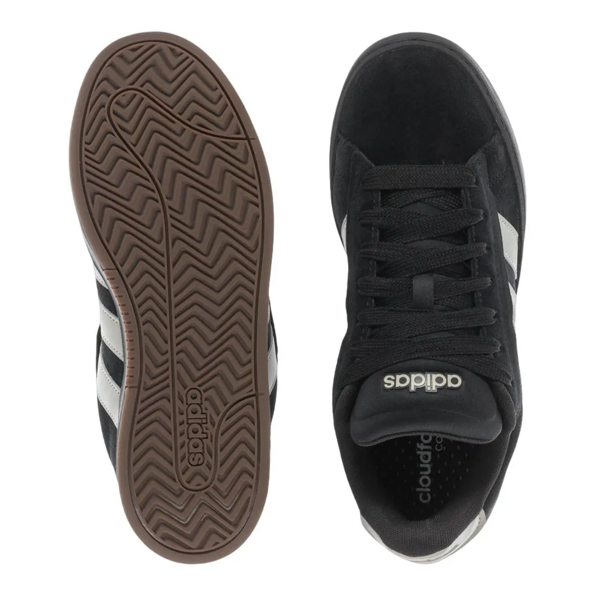 Adidas shoes - ADIDAS Grand Court Alpha - Grand Court Alpha - JR0543 JS3807 - Core Black/Cloud White/Gum 18