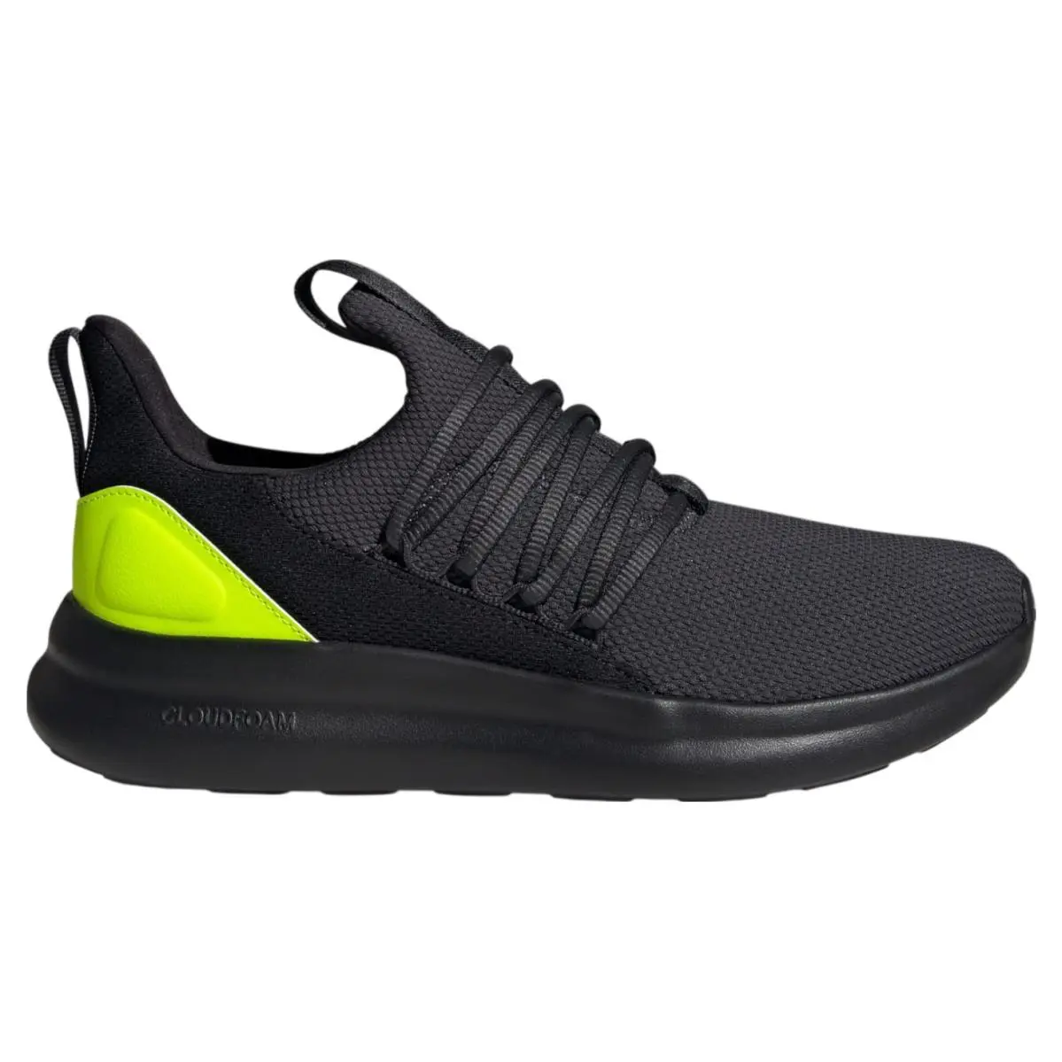 Adidas Lite Racer Shoes Mens Wide Lucid Lemon Black Outdoor Slip On JS0034