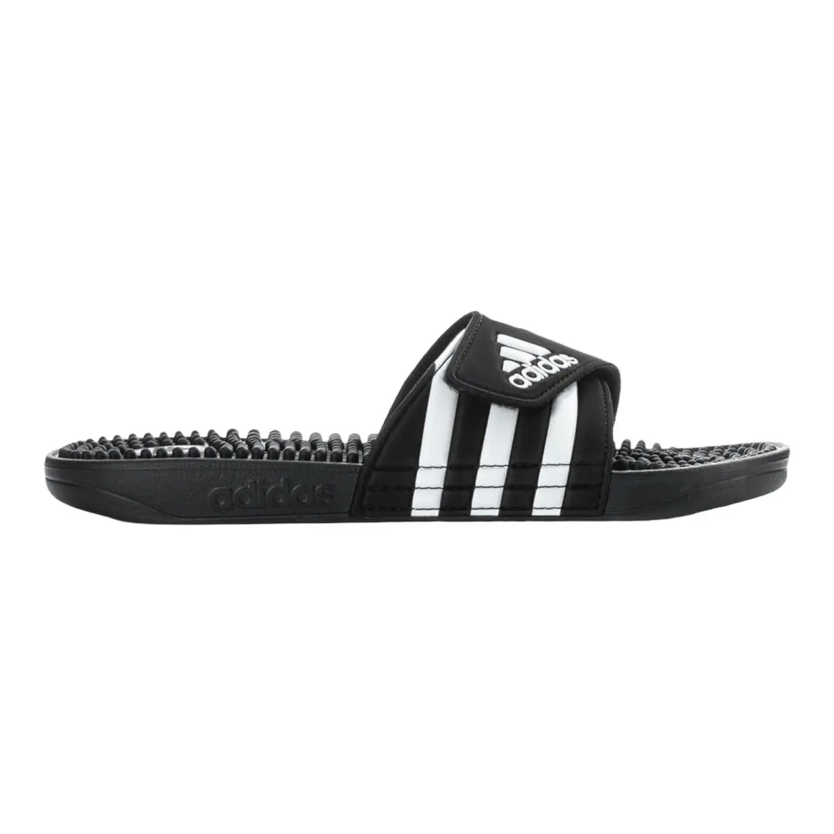 Adidas Adissage Men 8-14 Lace Up Shoe Core Black Cloud White Core Black F35580